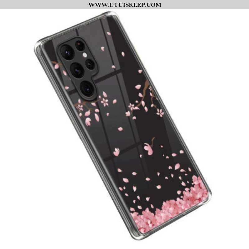 Etui do Samsung Galaxy S23 Ultra 5G Różowe Różyczki